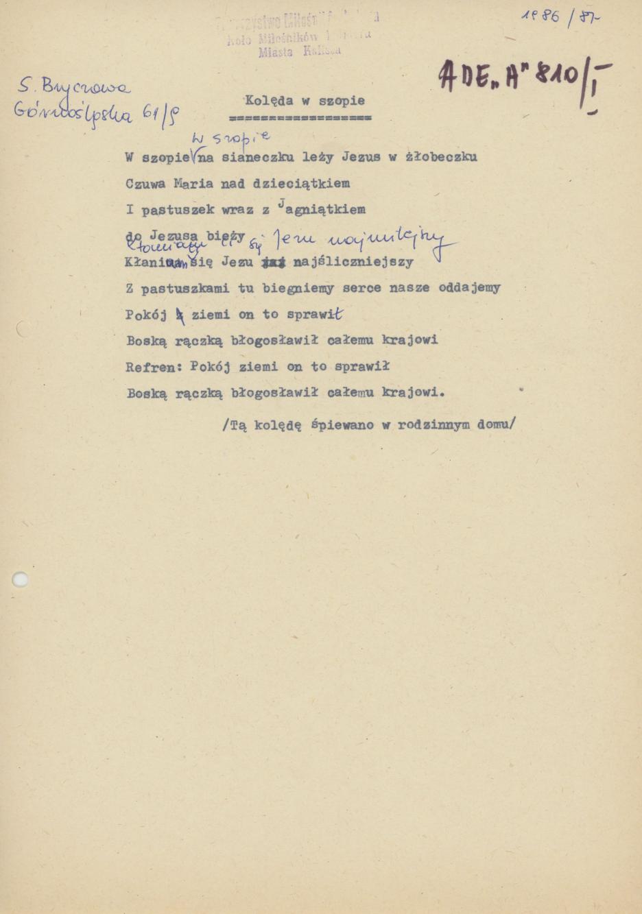 Kolędy i pastorałki z kantyczki polskiej