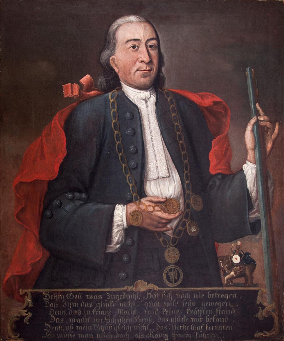 Portret króla kurkowego Beniamina Jacobsena