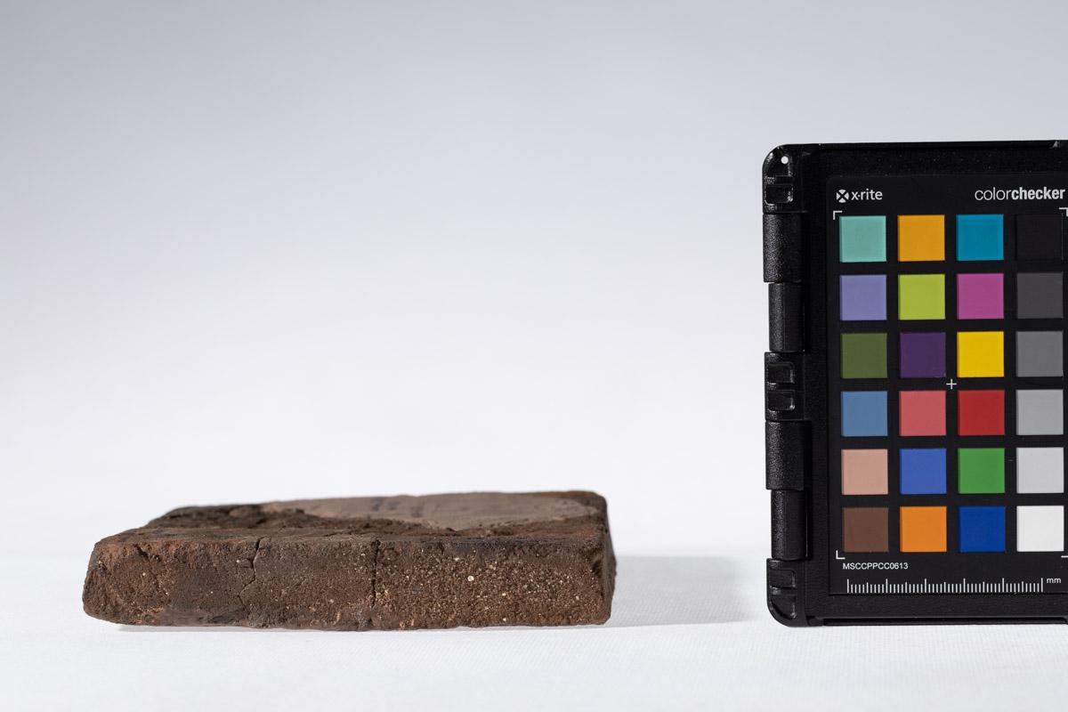 Płytka z wyobrażeniem człowieka prowadzącego lwa na arkanie