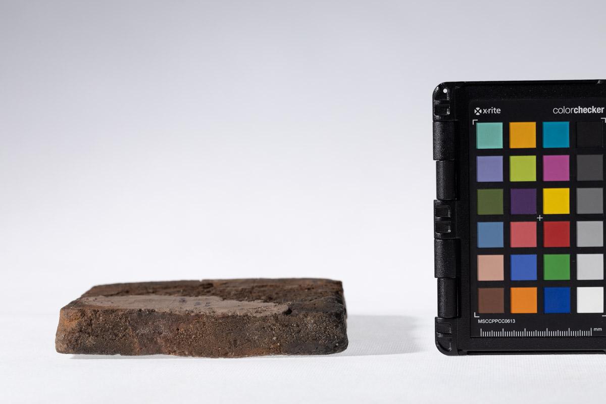 Płytka z wyobrażeniem człowieka prowadzącego lwa na arkanie