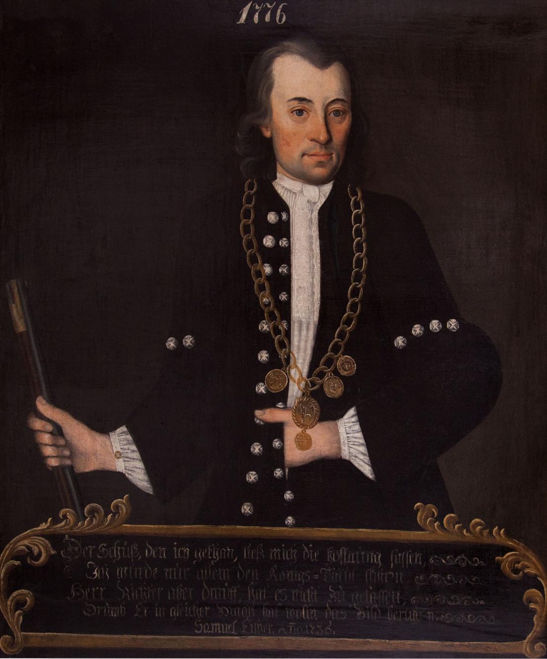 Portret króla kurkowego Samuela Eisnera