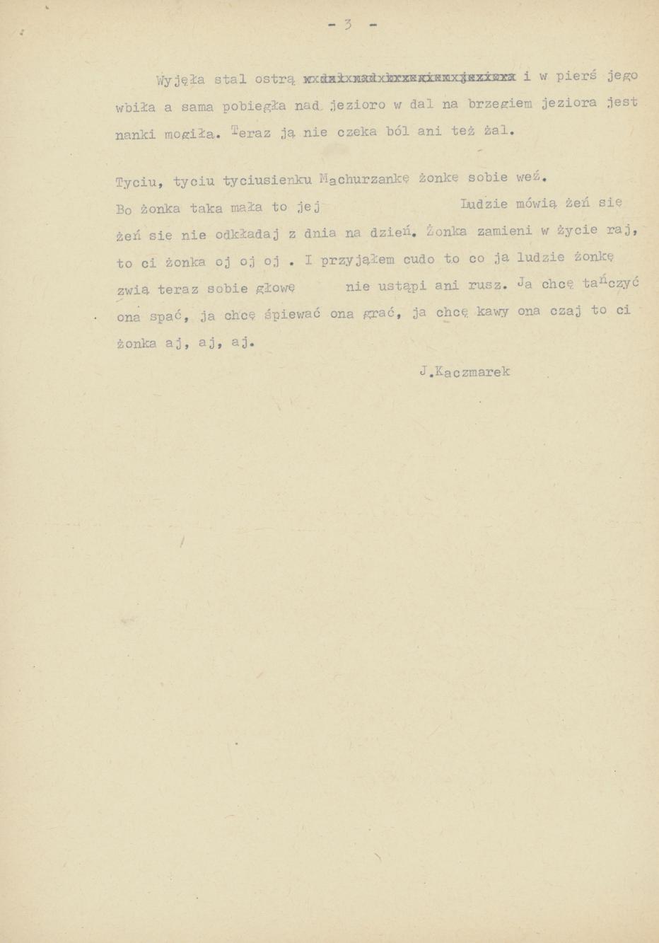 Dzisiaj Jasieńko przeniczke sieje