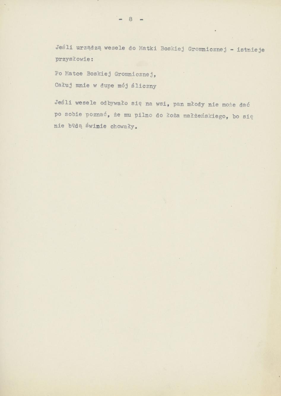 Przyśpiewki i piosenki wg nieznanego autora