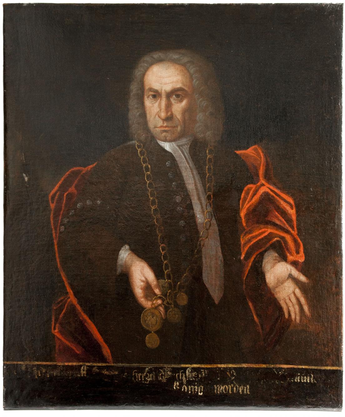 Portret króla kurkowego Samuela Andreasa Crelli