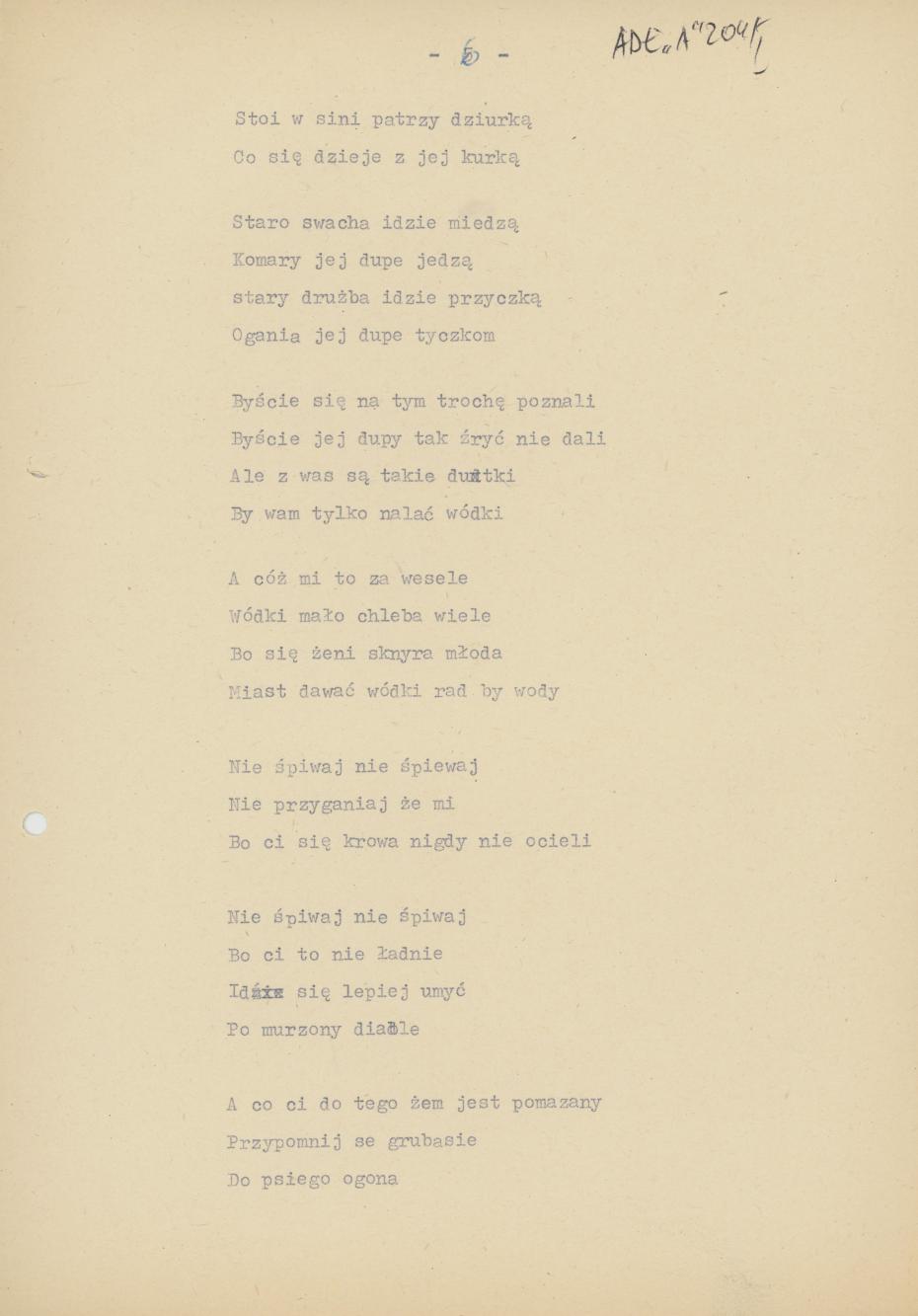 Przyśpiewki i zwyczaje weselne