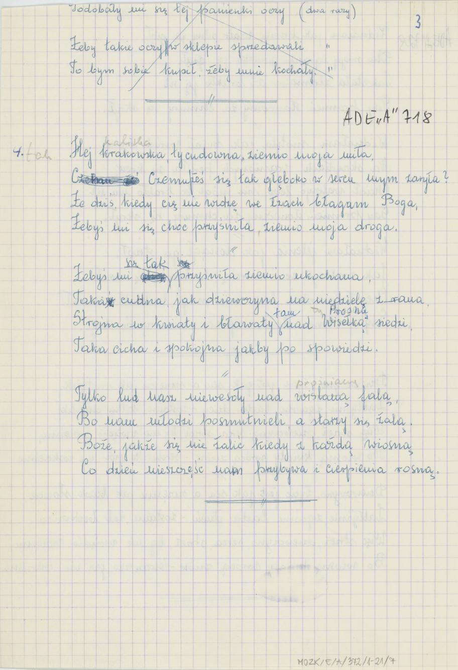 Zbiór piosenek, cz. 1