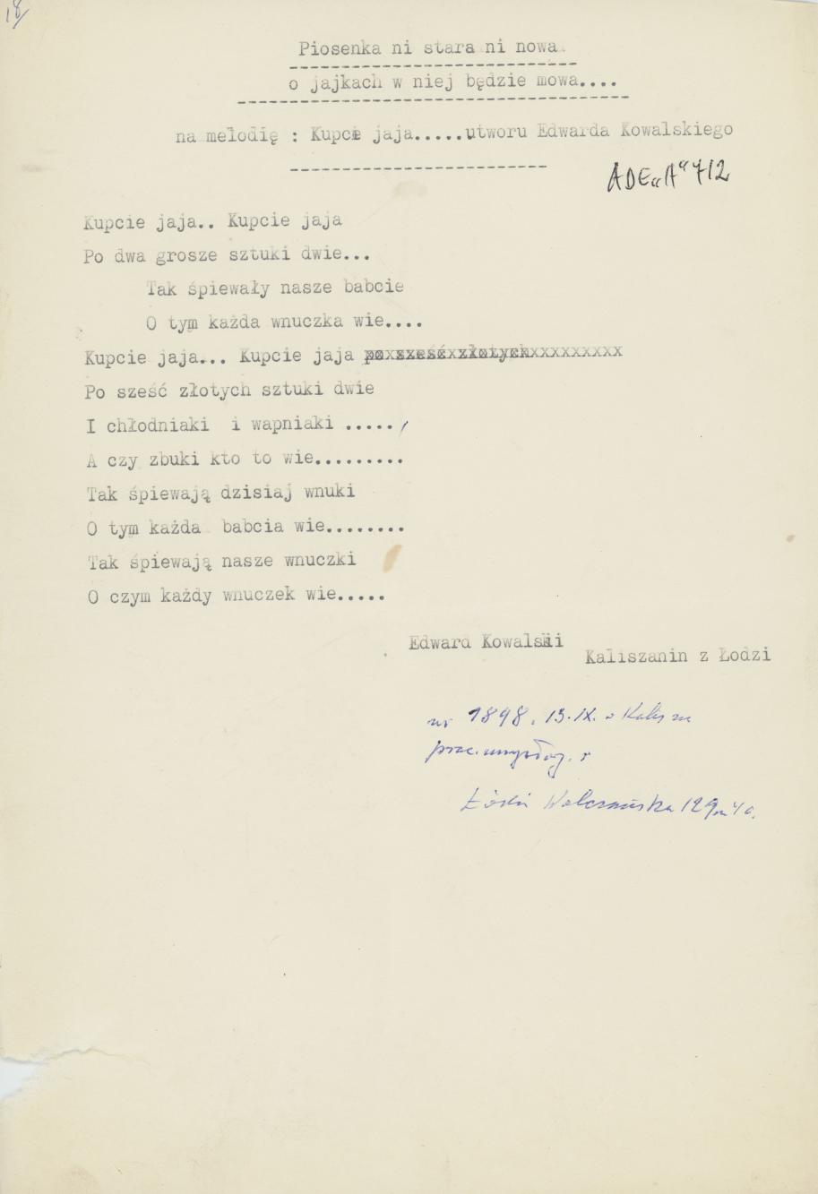 Piosenka ni stara ni nowa