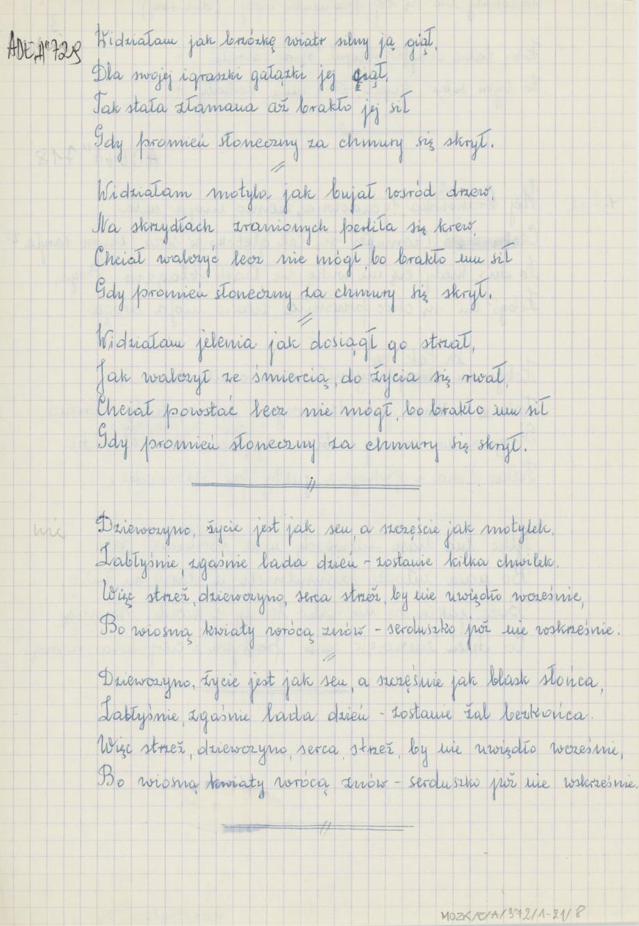 Zbiór piosenek, cz. 1