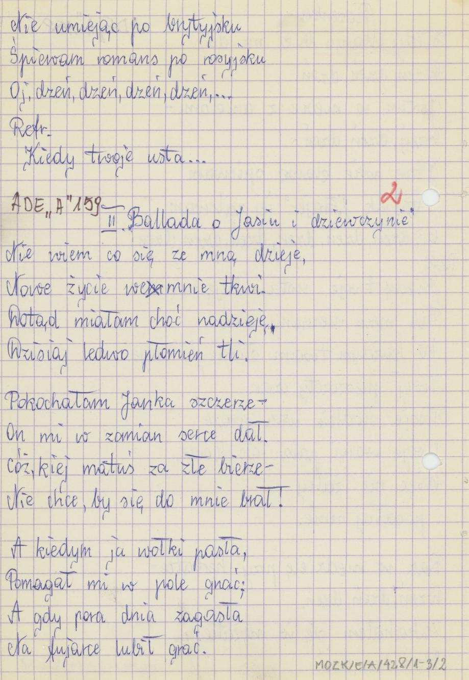 Kiedy Maryś buzi mi da