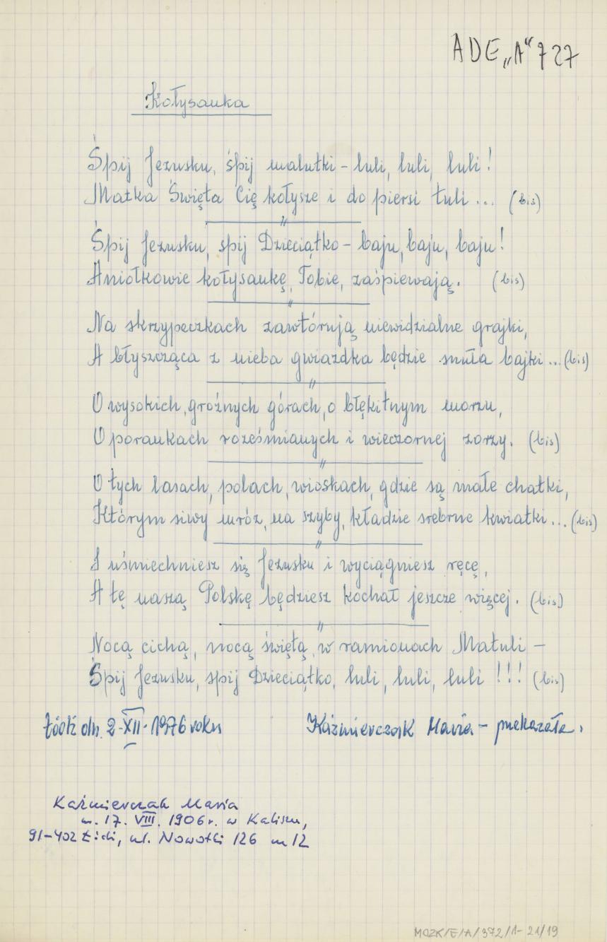 Zbiór piosenek, cz. 2