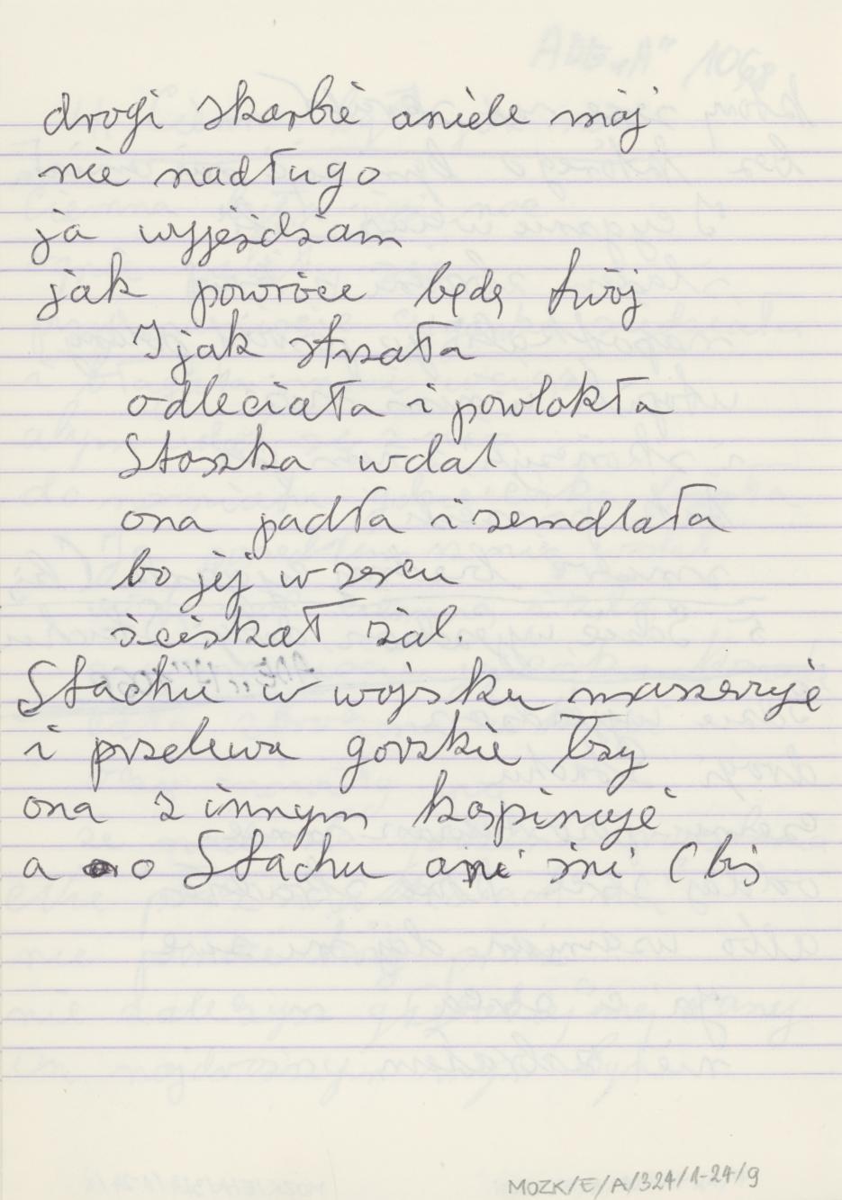 Zeszyt - Kaliskie przedwojenne piosenki, cz. I