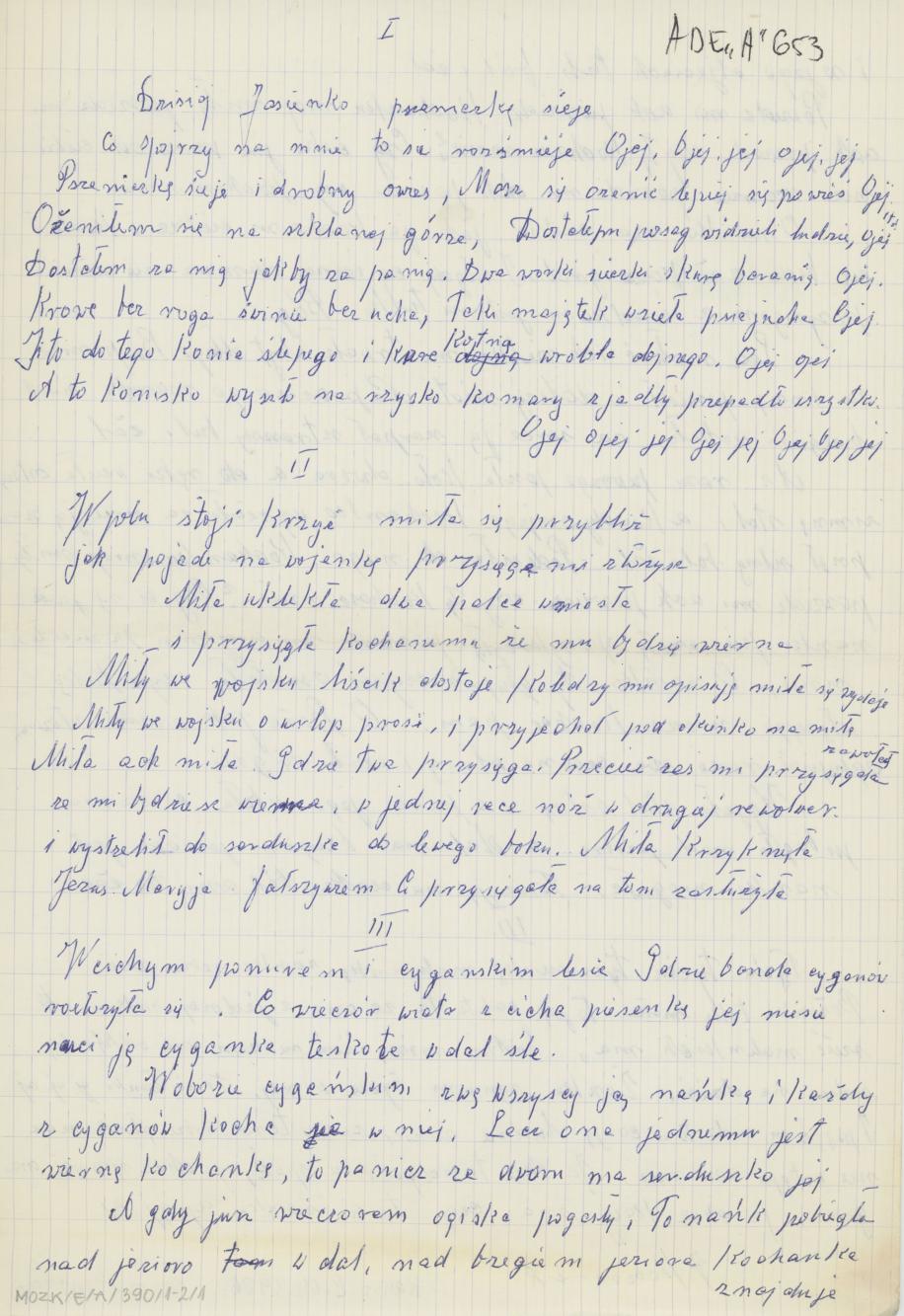 Dzisiaj Jasieńko pszeniczkę sieje