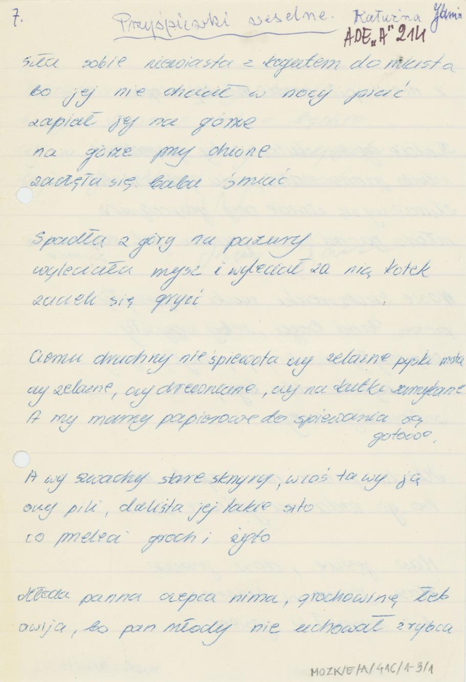 Przyśpiewki weselne