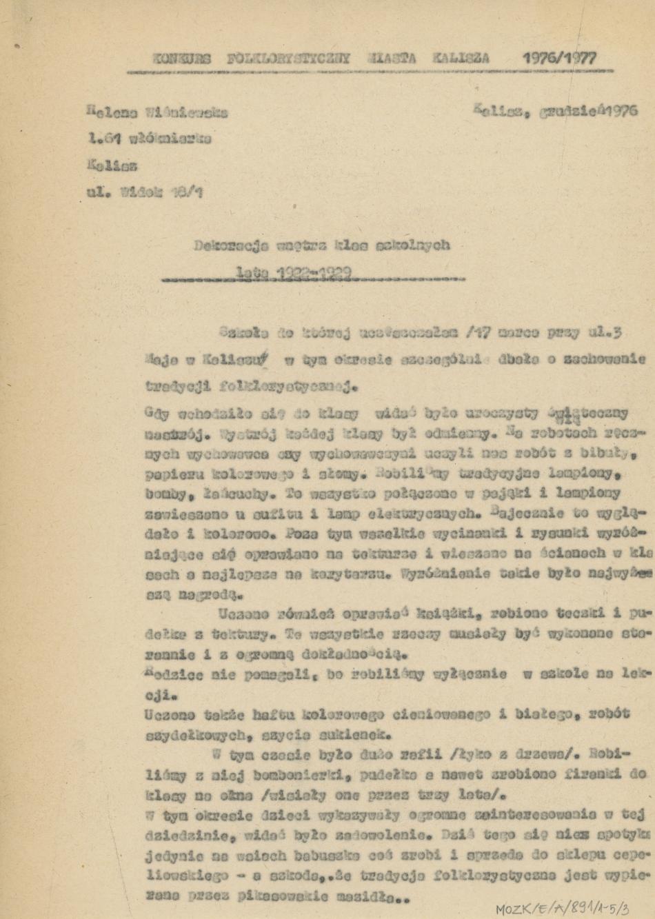 Uroczystości wigilijne Bożego Narodzenia "Gwiazdor"