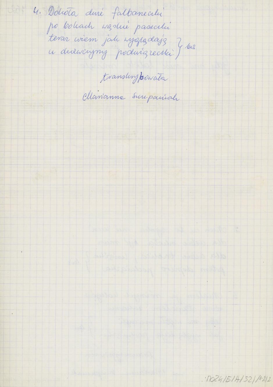 Gdy mi sześć latek minęło