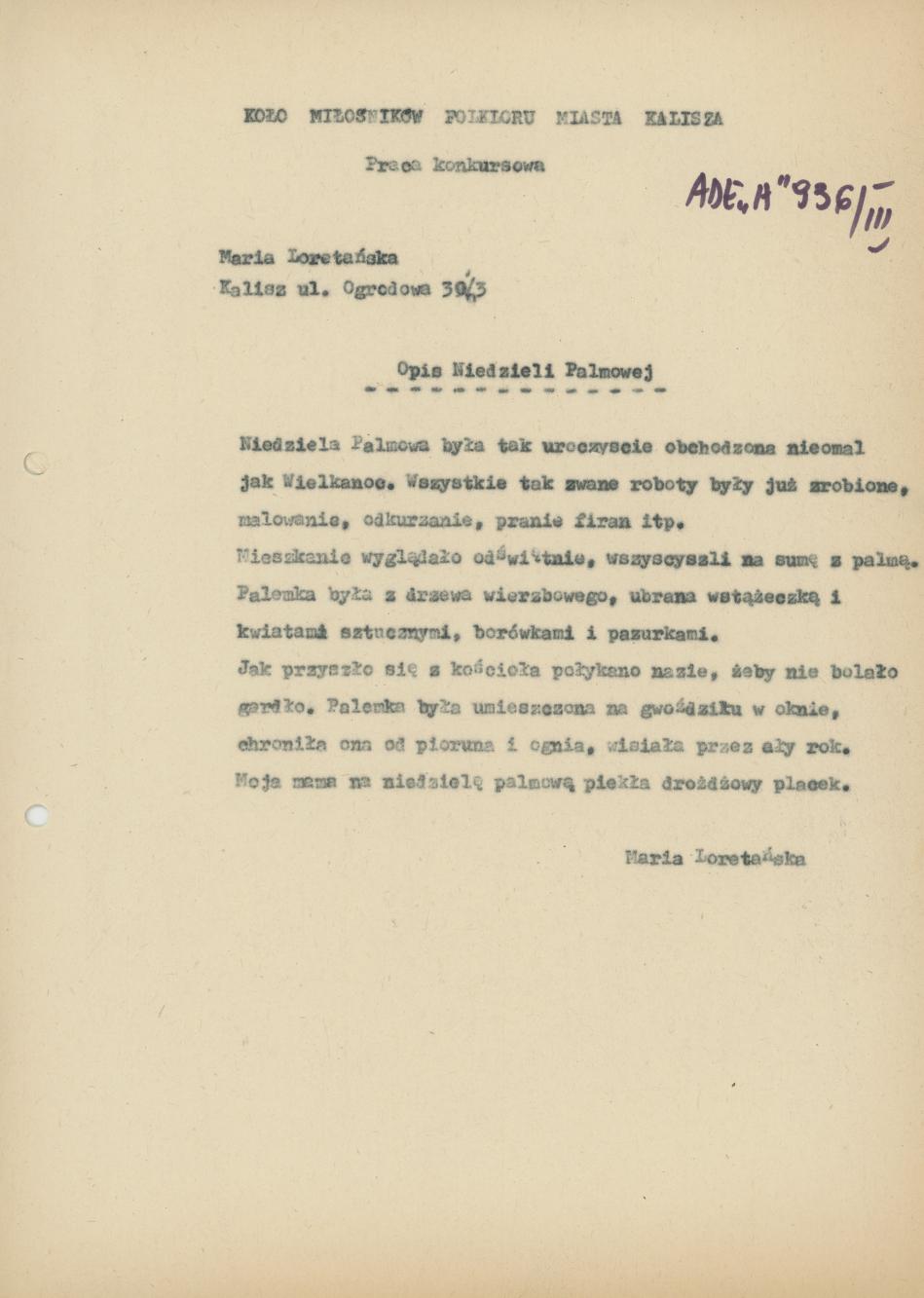 Opis Niedzieli Palmowej