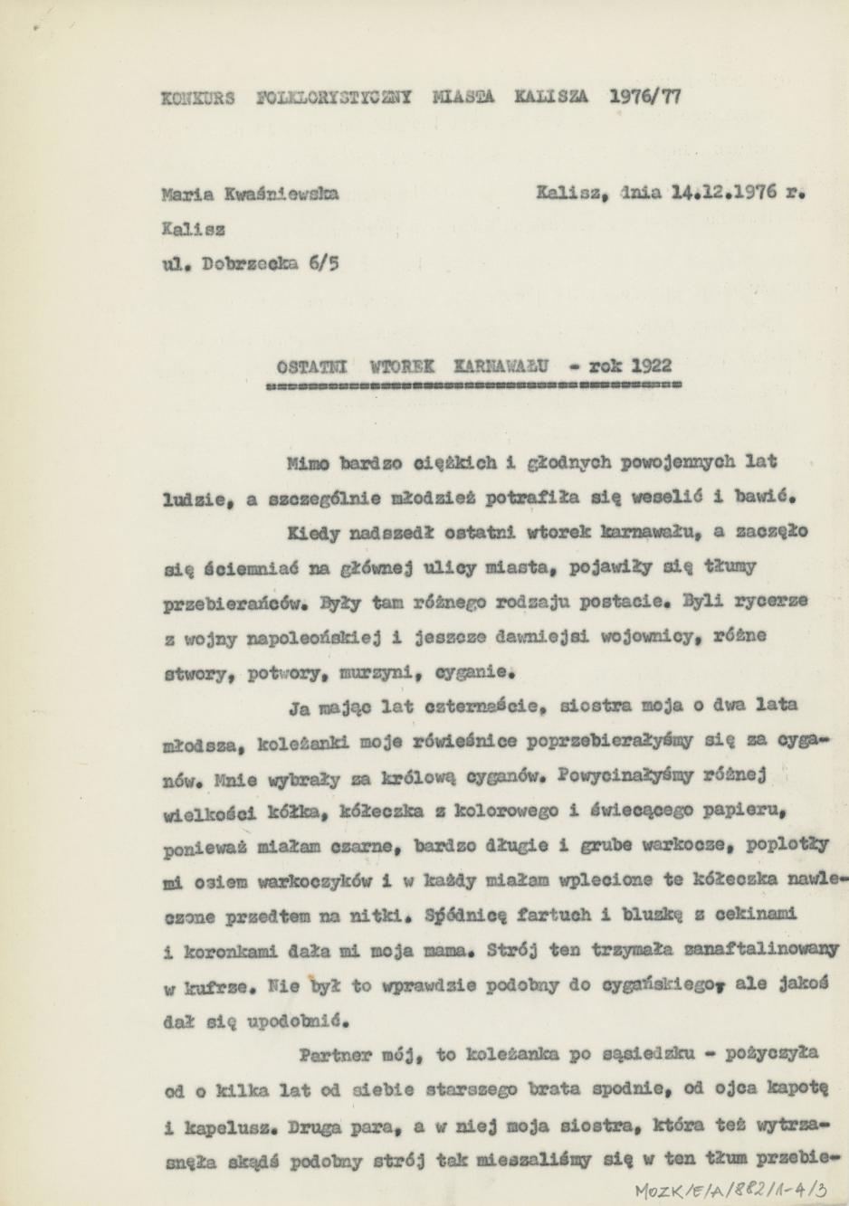 Umeblowanie mieszkania robotniczego w Kaliszu