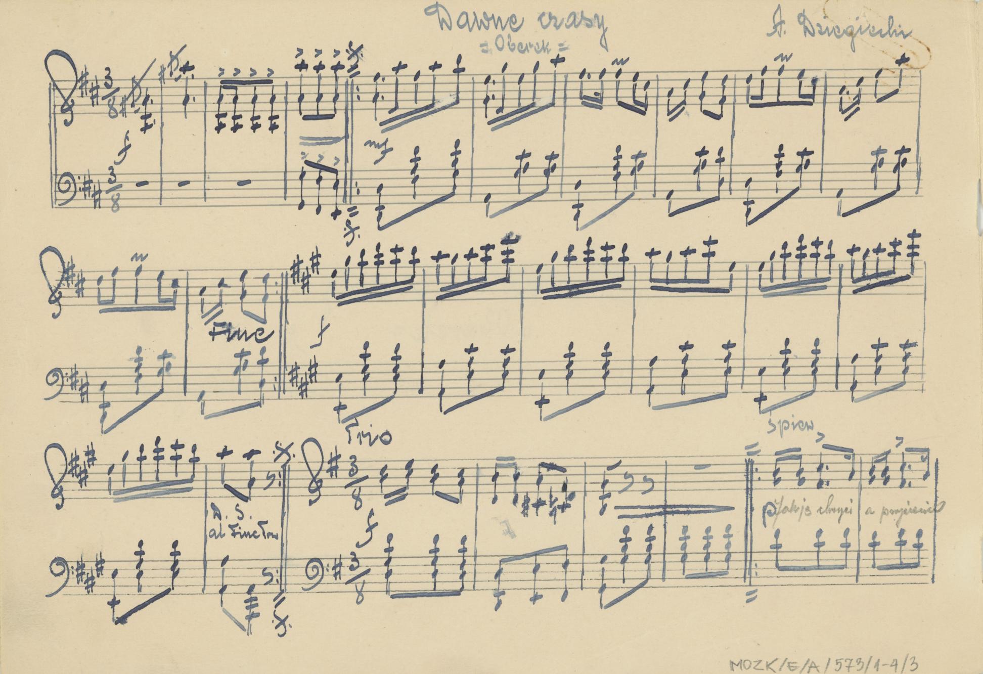 Dawne czasy - oberek