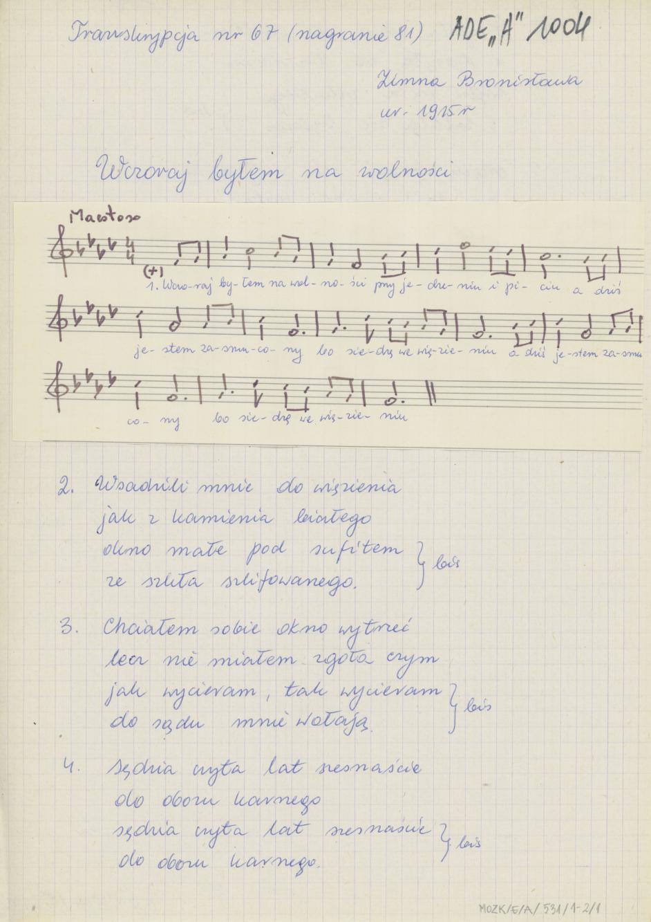 Wczoraj byłem na wolności