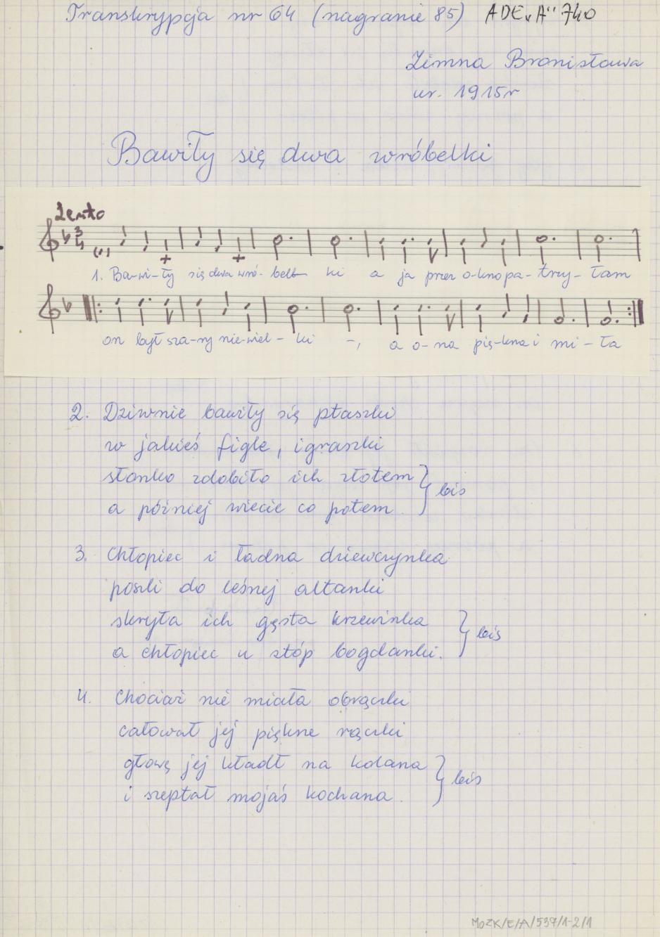 Bawiły się dwa wróbelki