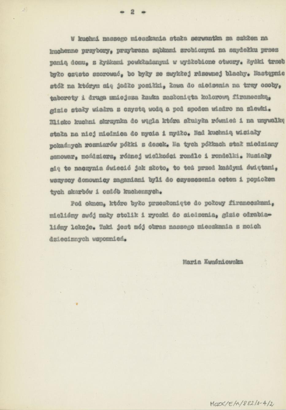 Umeblowanie mieszkania robotniczego w Kaliszu