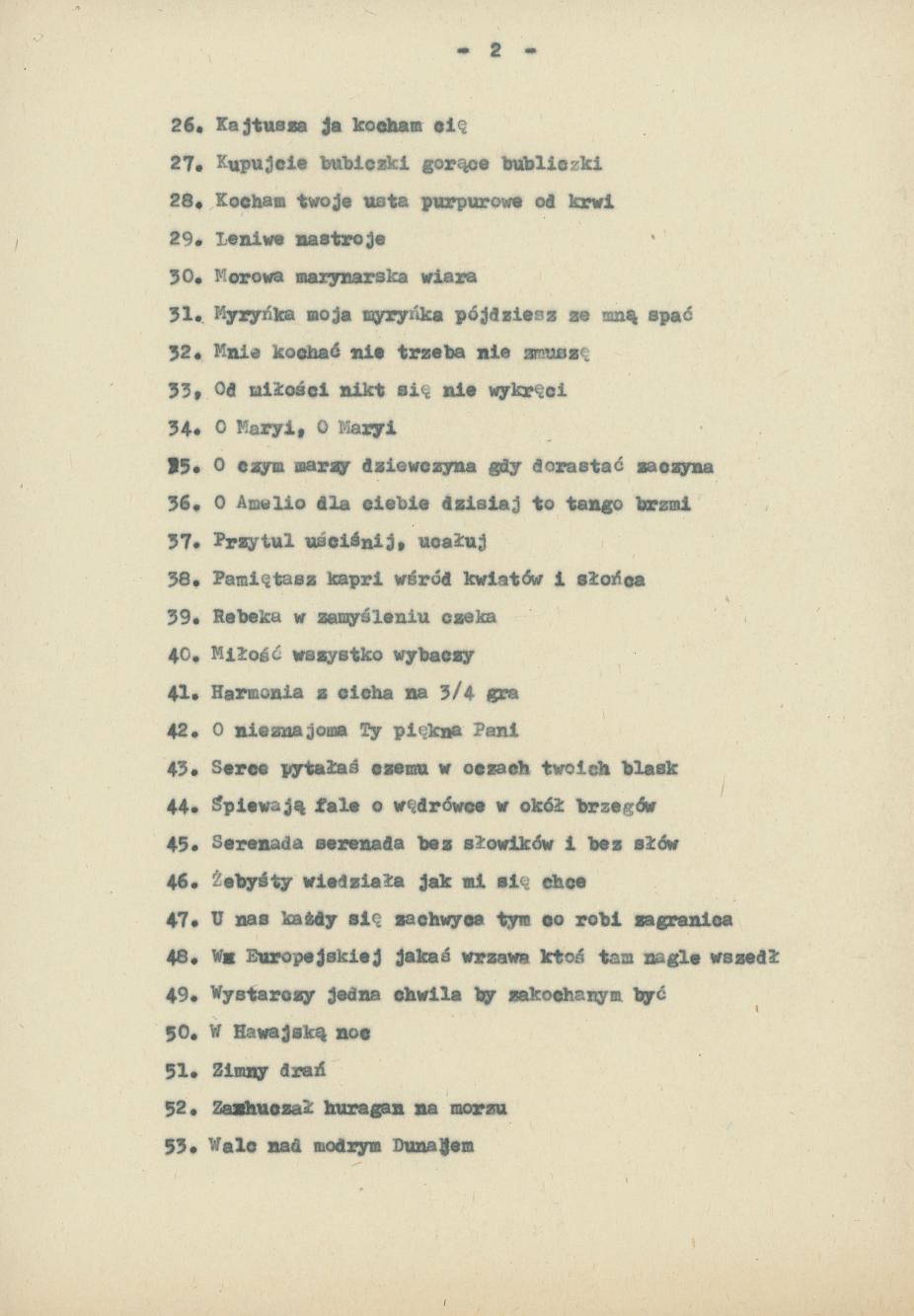 Szlagiery śpiewane w okresie międzywojennym