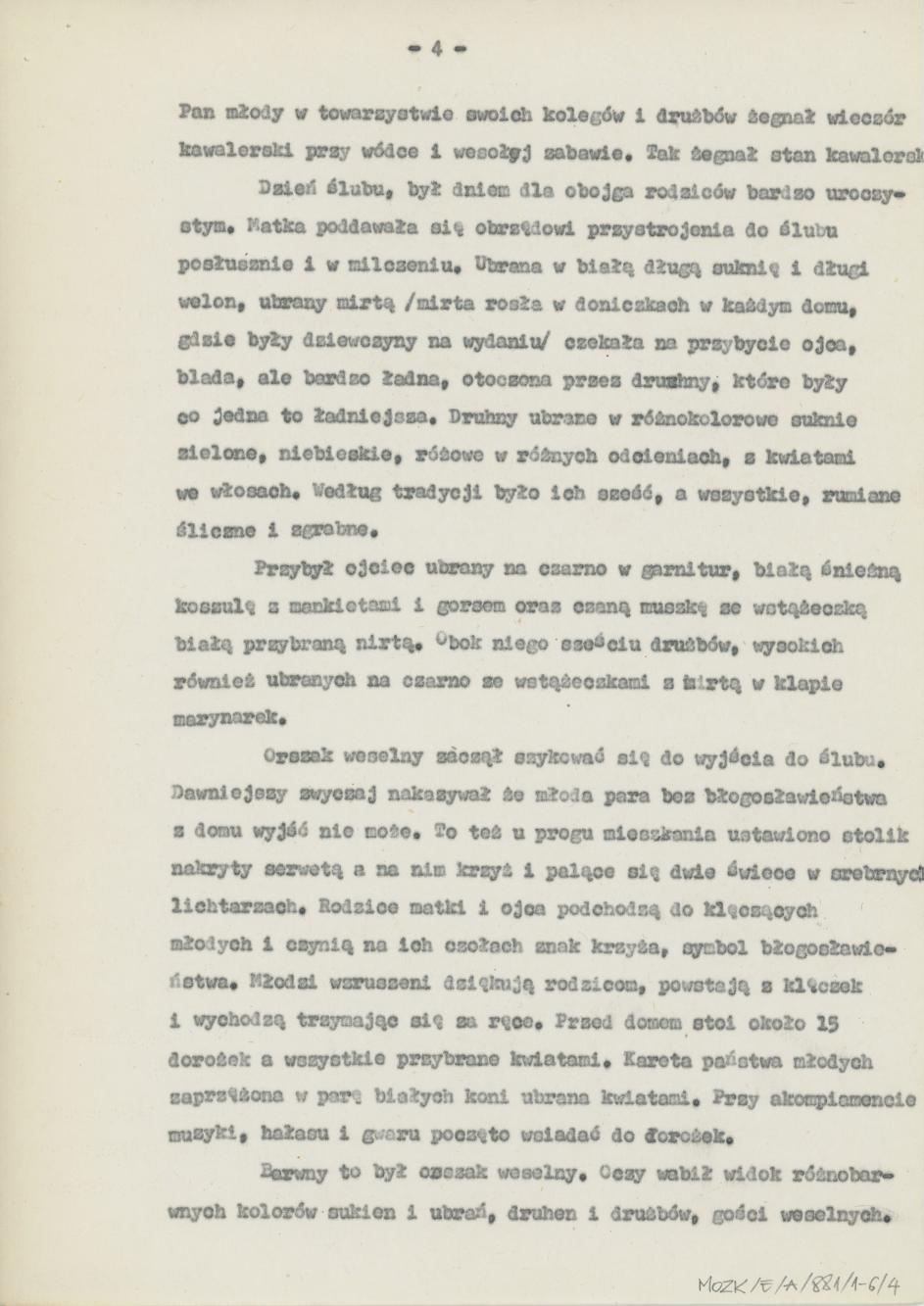 Jak się pobierali moi rodzice (początek XX wieku)