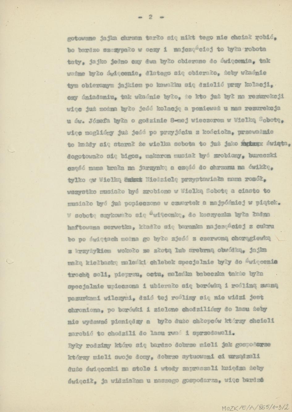 Święta Wielkanocne u mojej mamy sprzed II wojny