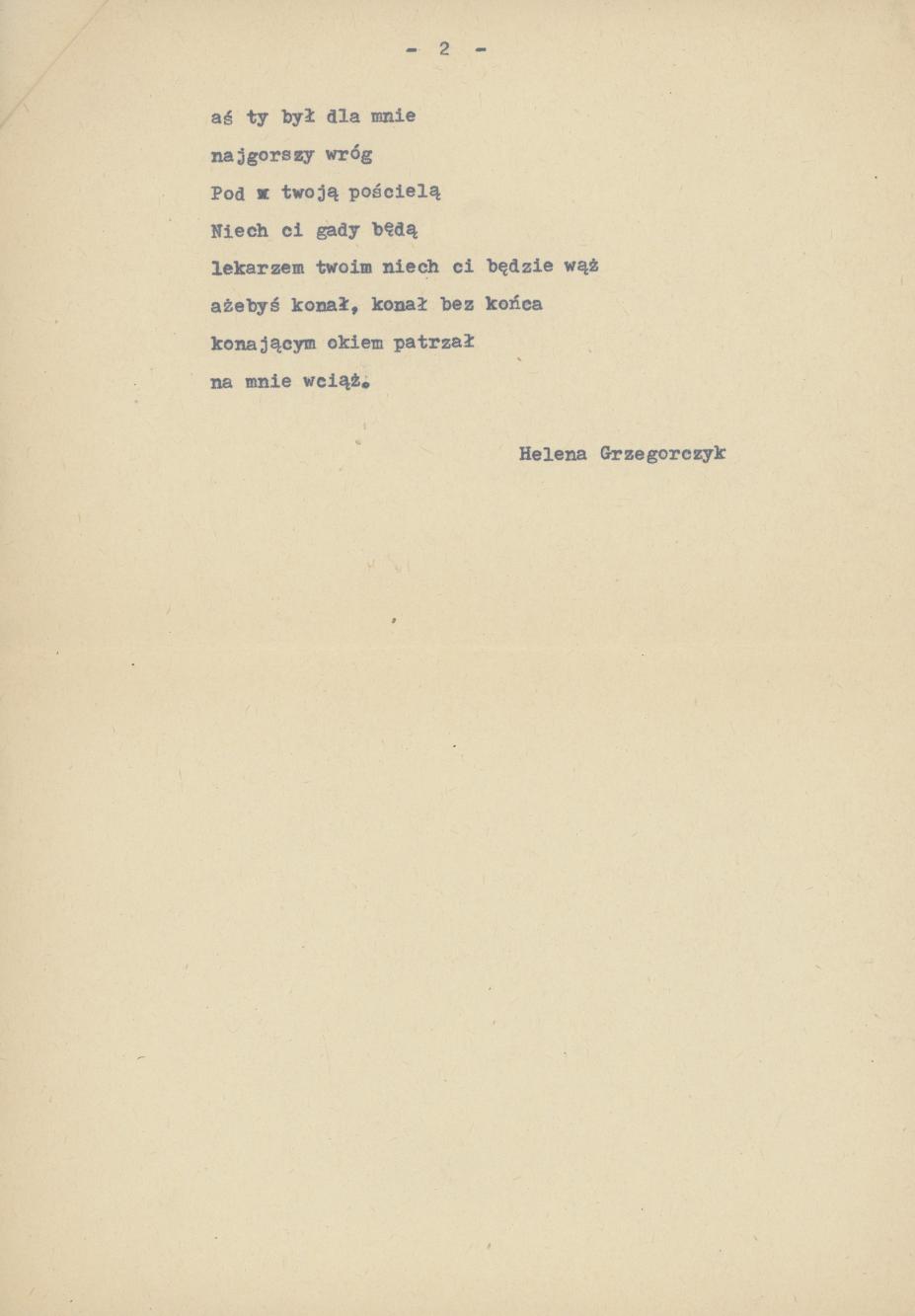 Piosenka z przed I wojny światowej