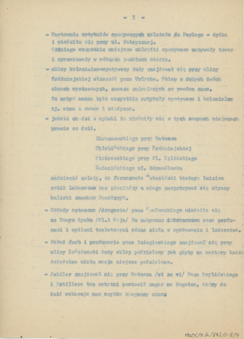 Sklepy kaliskie przed II wojną światową