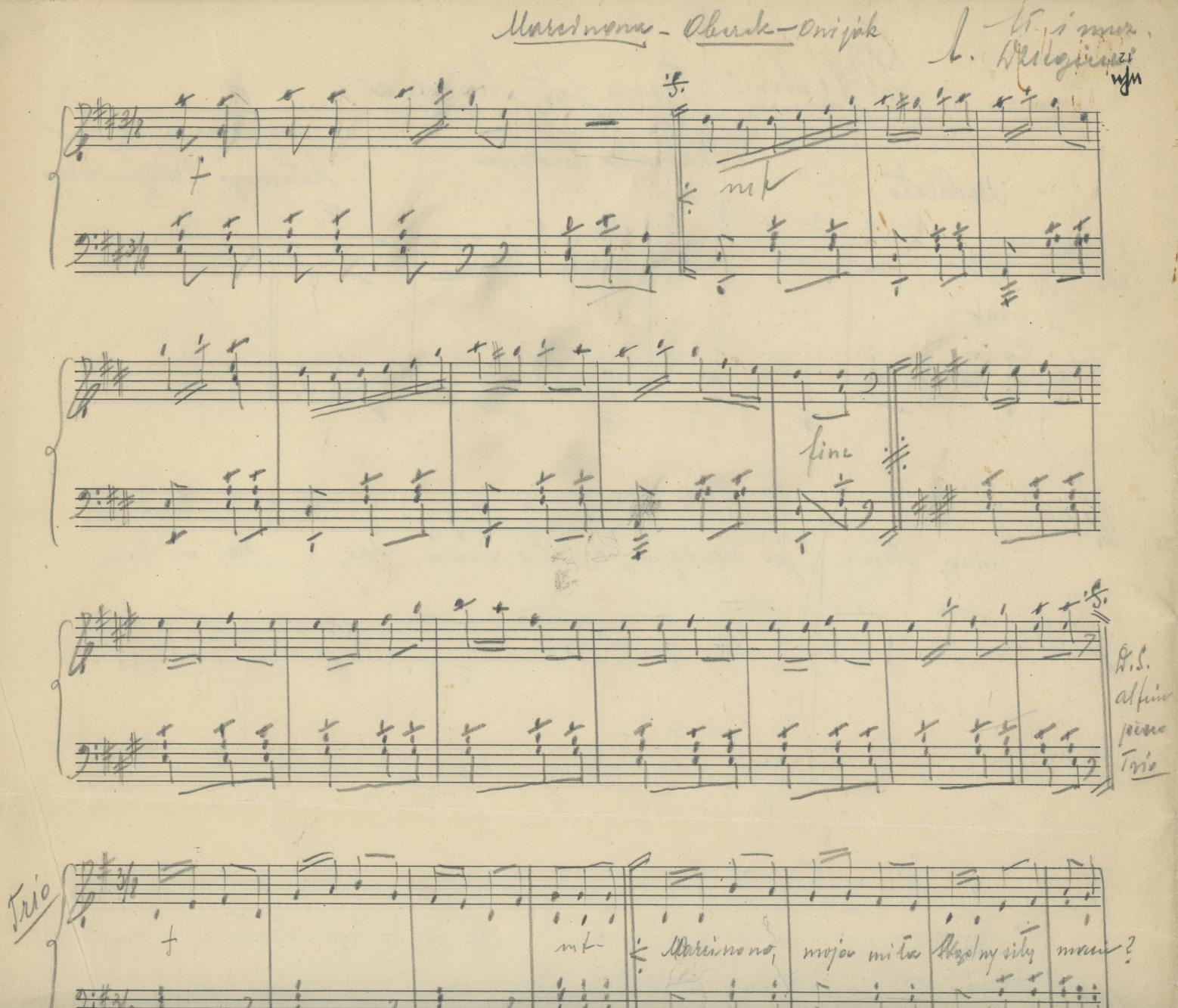 Z jednej strony jest leszczyna - piosenka ludowa