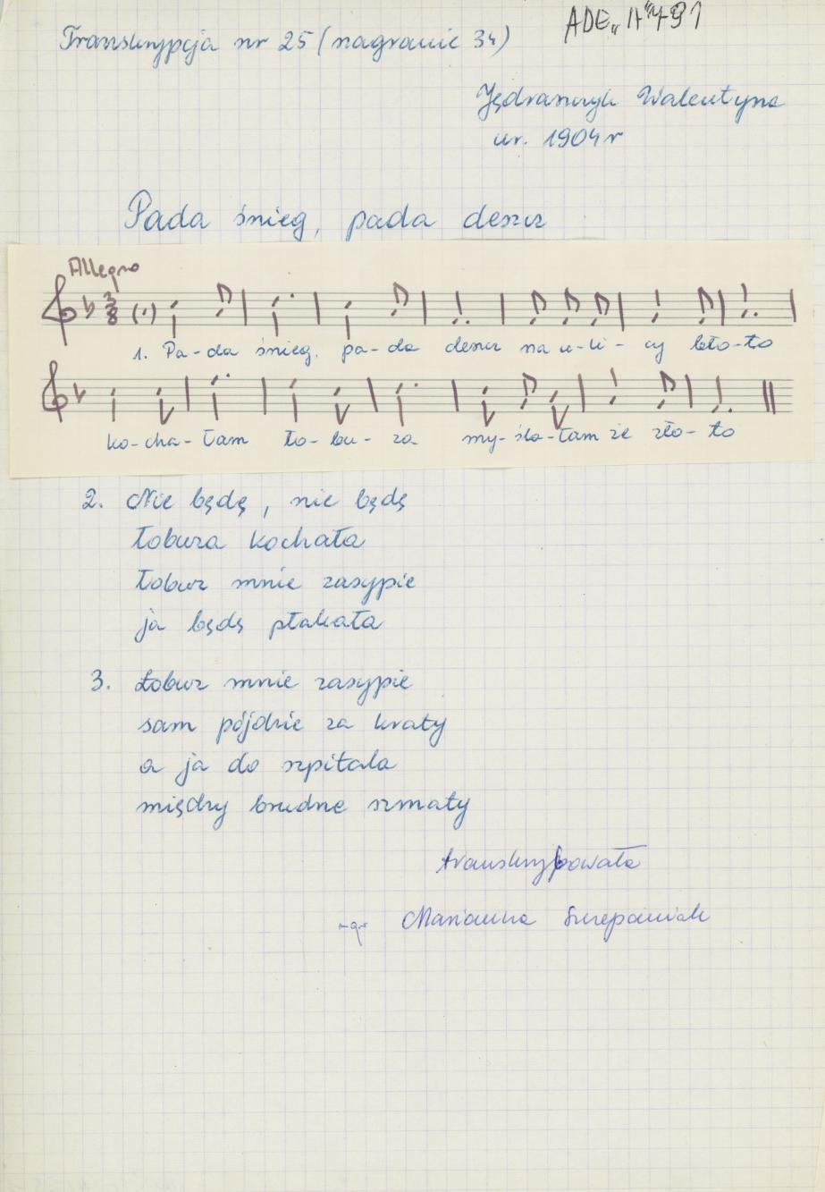 Pada śnieg, pada deszcz