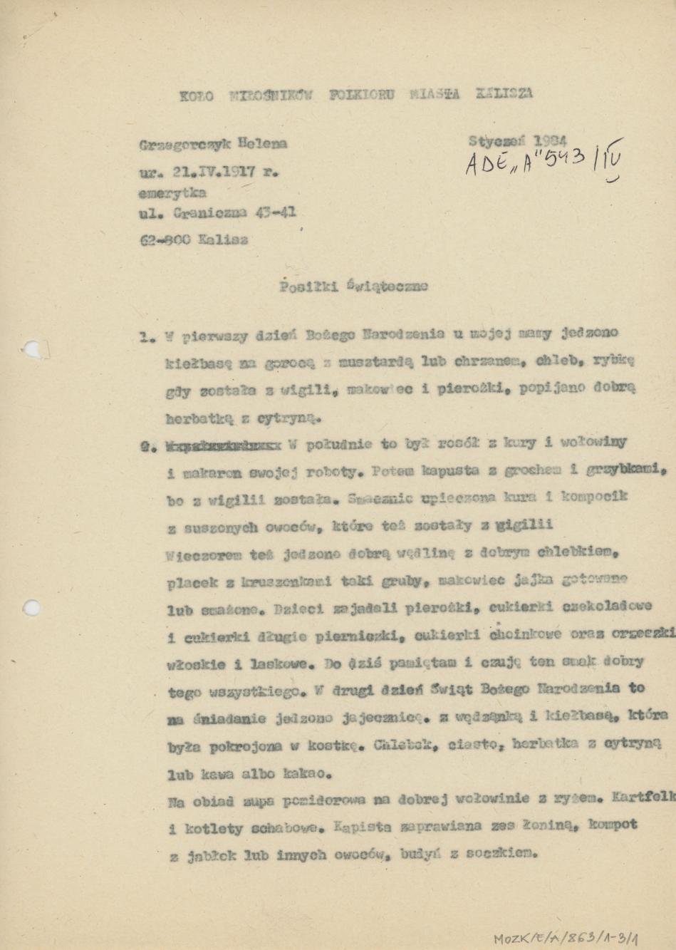 Posiłki świąteczne