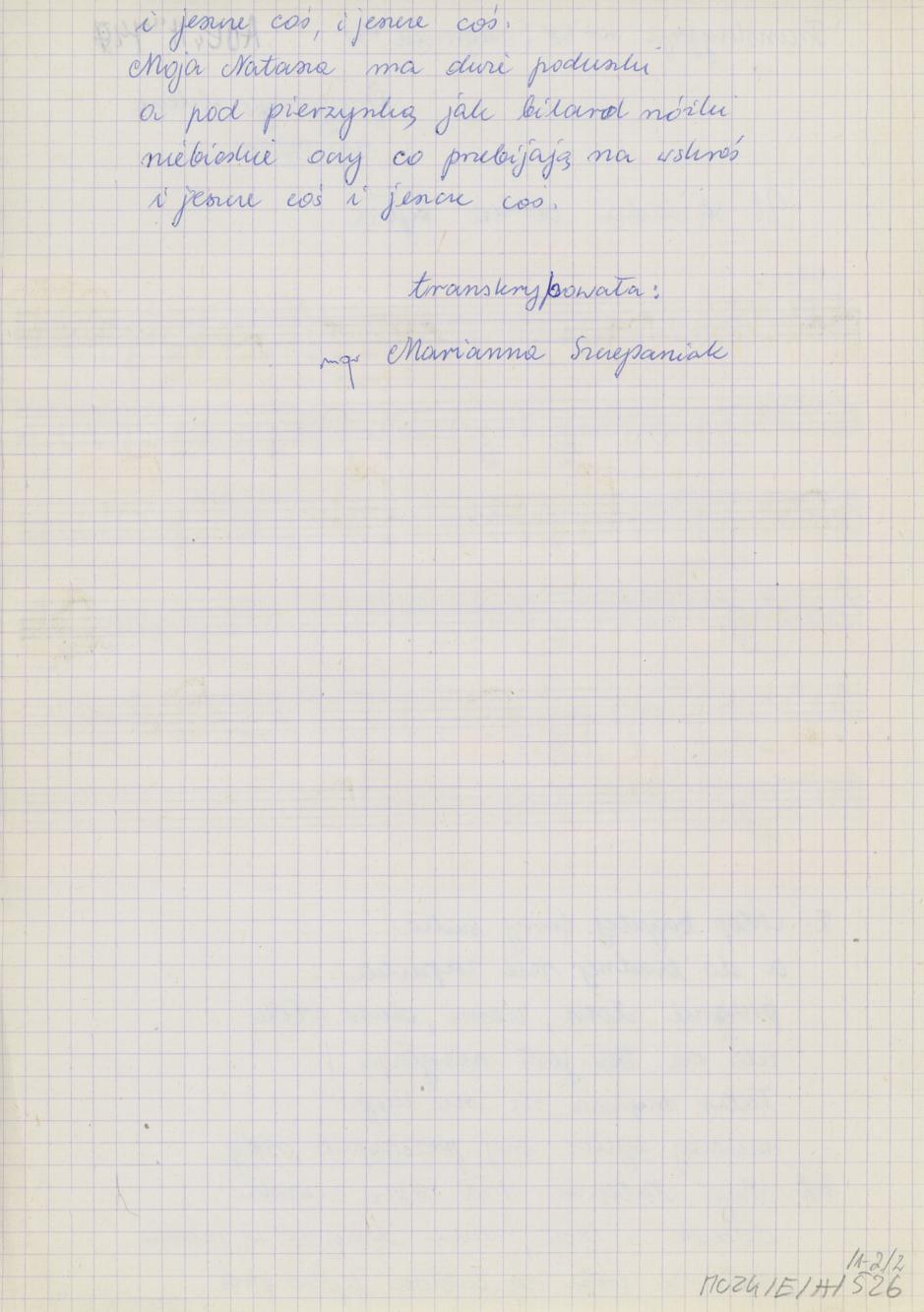 U sąsiada córka była