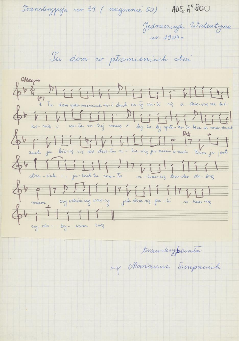 Tu dom w płomieniach stoi