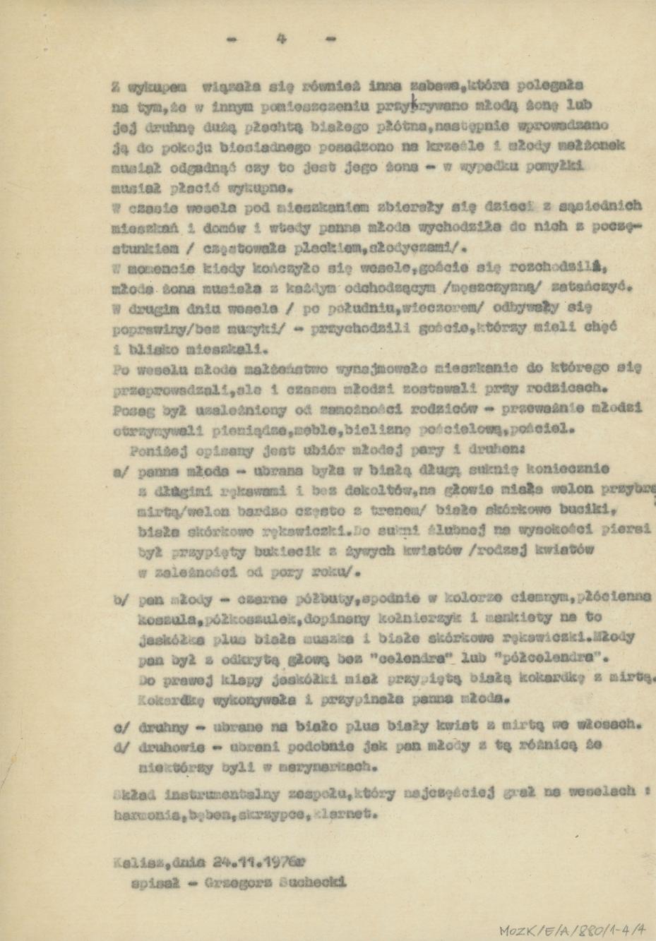 Zwyczaje rodzinne i towarzyskie - wesele