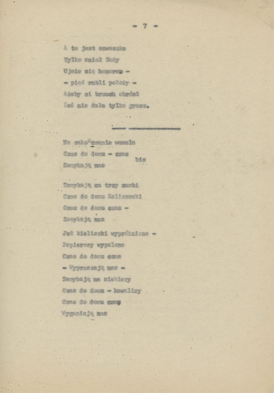 Przyśpiewki i piosenki wg nieznanego autora