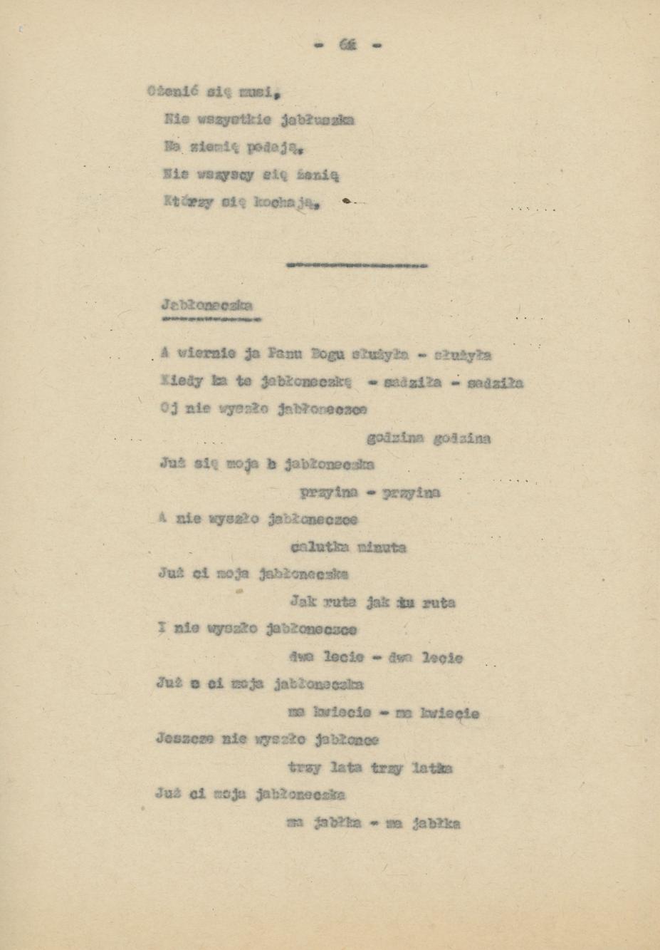 Przyśpiewki i piosenki wg nieznanego autora