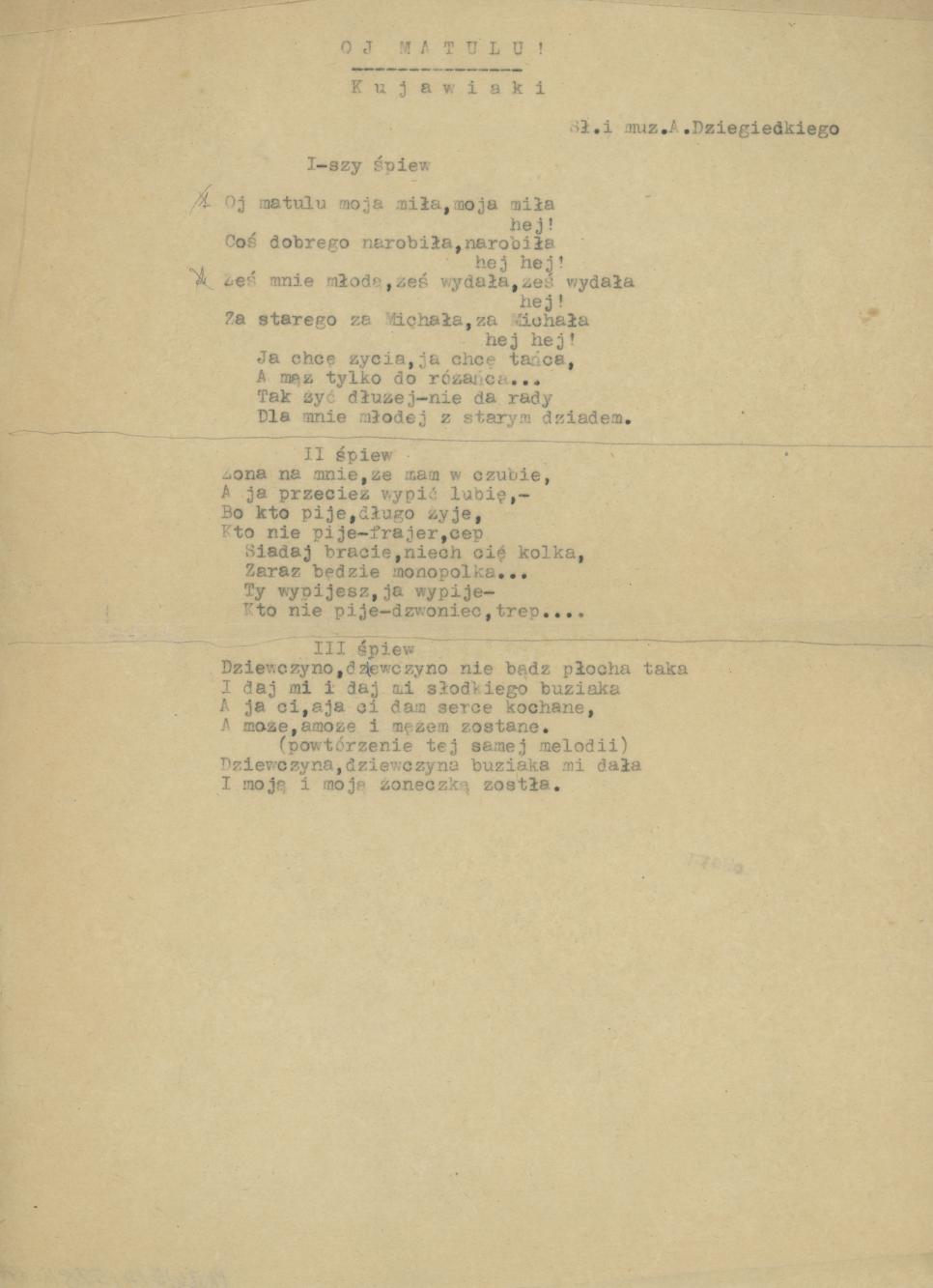 Oj matulu! - kujawiaki