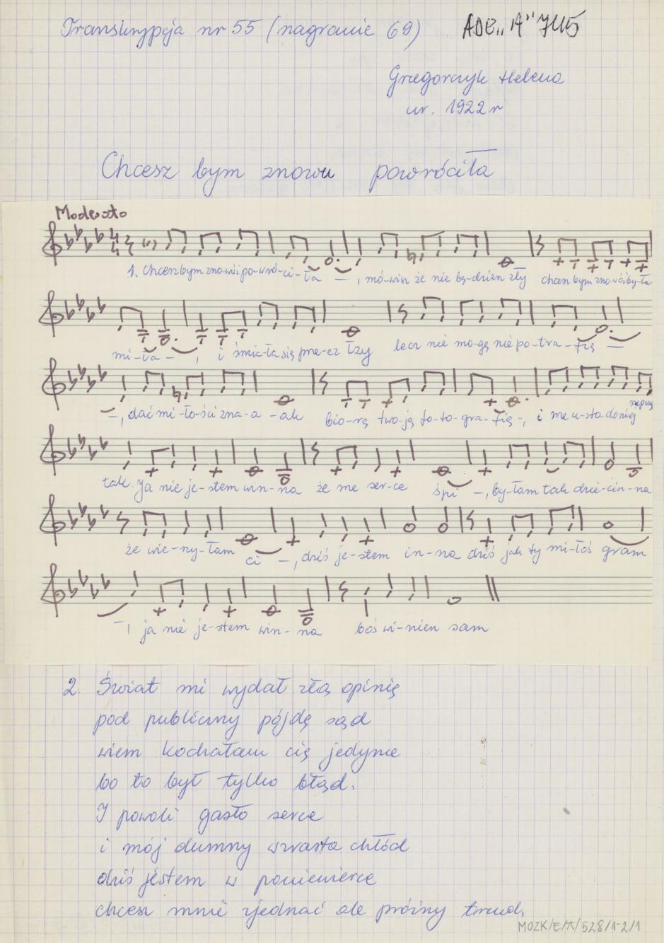 Chcesz bym znowu powróciła