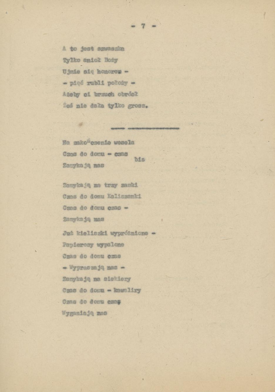 Przyśpiewki i piosenki wg nieznanego autora