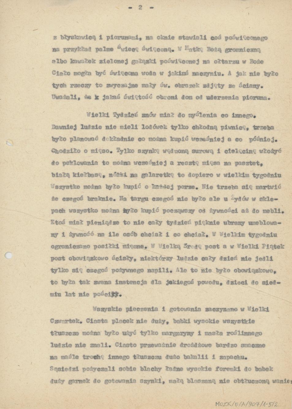 Przygotowania do świąt wielkanocnych przed trzydziestym dziewiątym rokiem