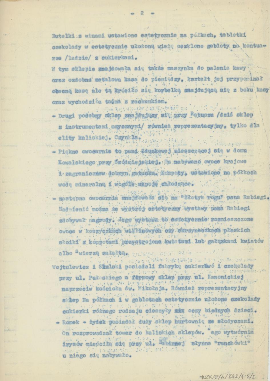 Sklepy kaliskie przed II wojną światową