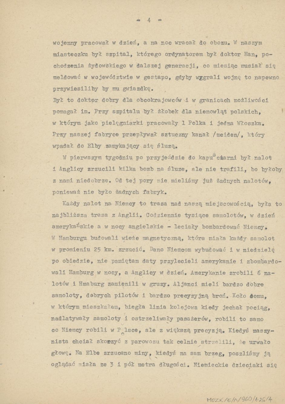 Wspomnienia z przymusowych robót w Niemczech, cz. 1