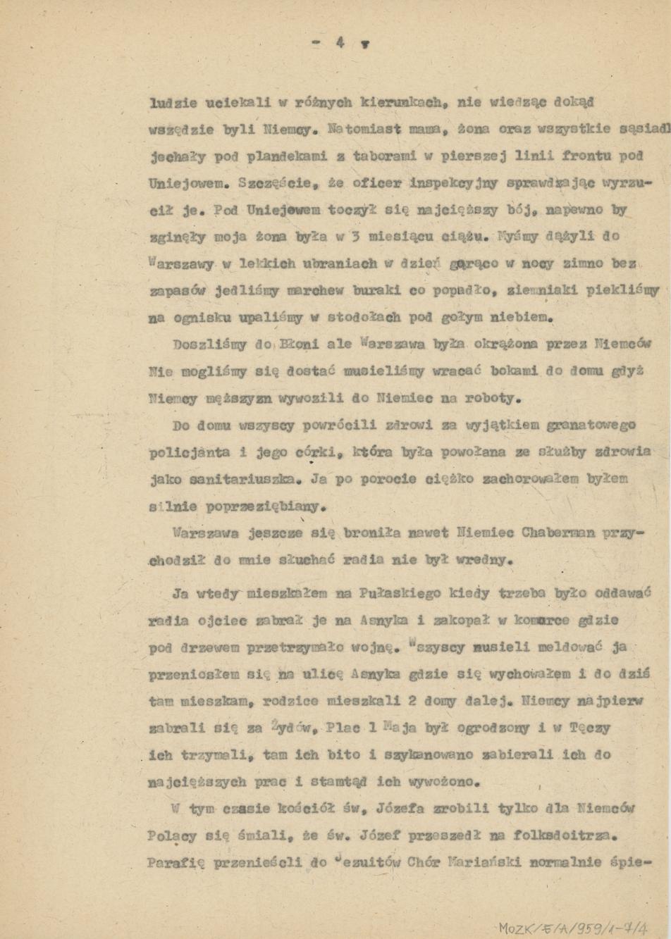 Chóry kaliskie w czasie okupacji