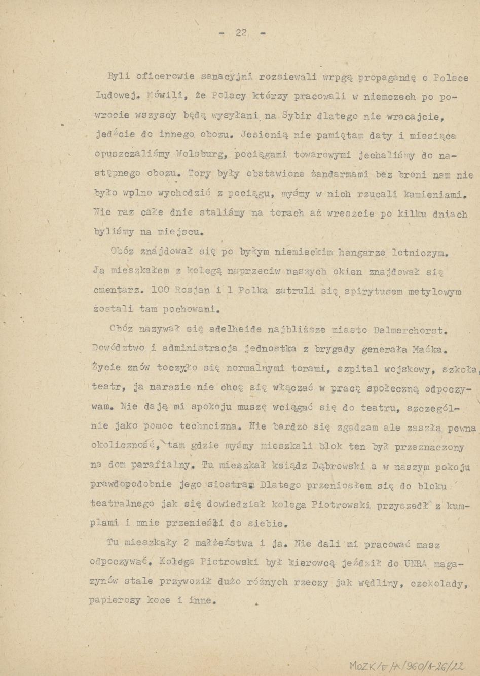 Wspomnienia z przymusowych robót w Niemczech, cz. 2