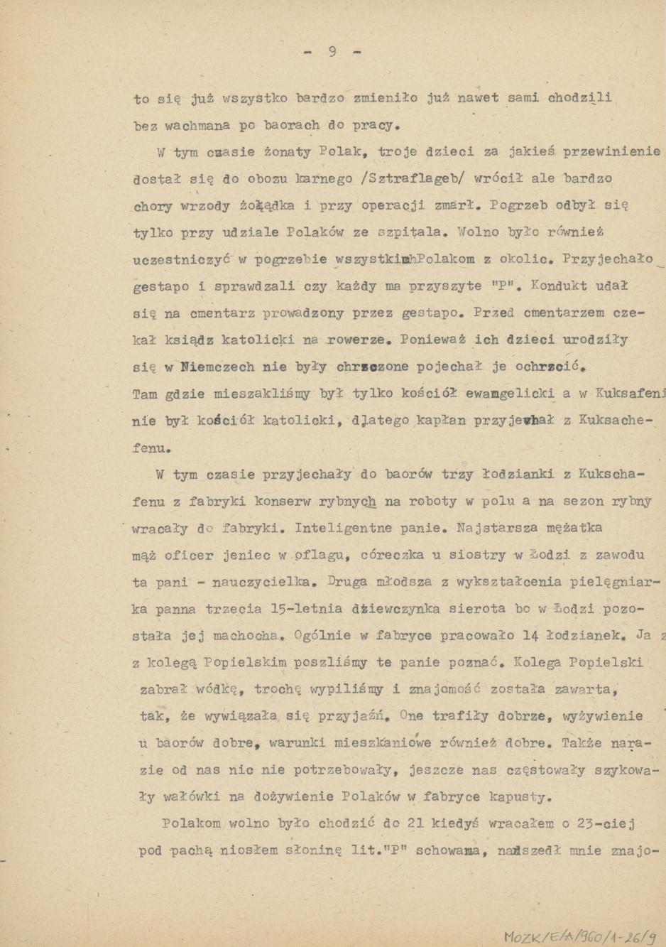 Wspomnienia z przymusowych robót w Niemczech, cz. 1