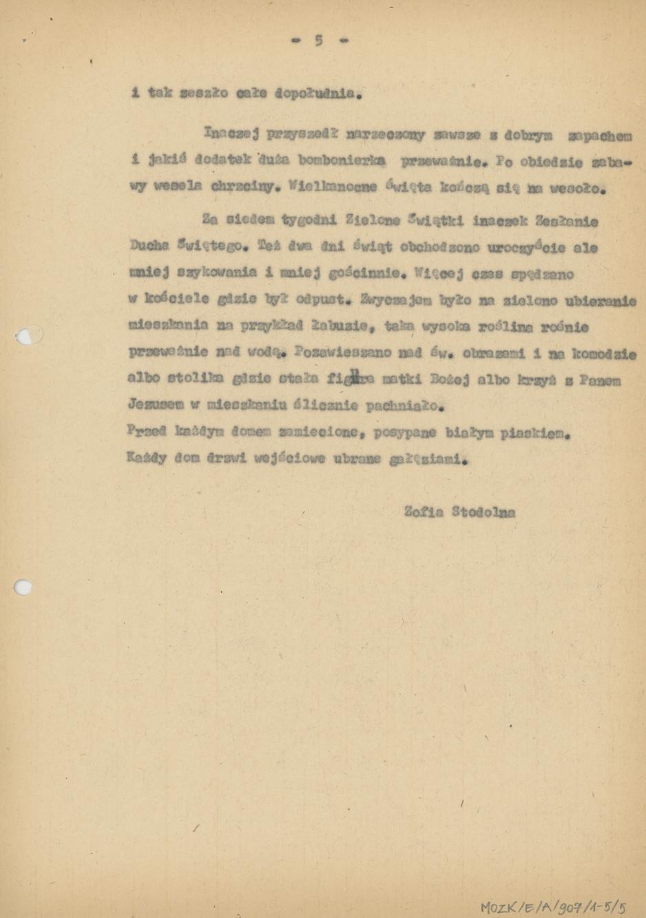 Przygotowania do świąt wielkanocnych przed trzydziestym dziewiątym rokiem