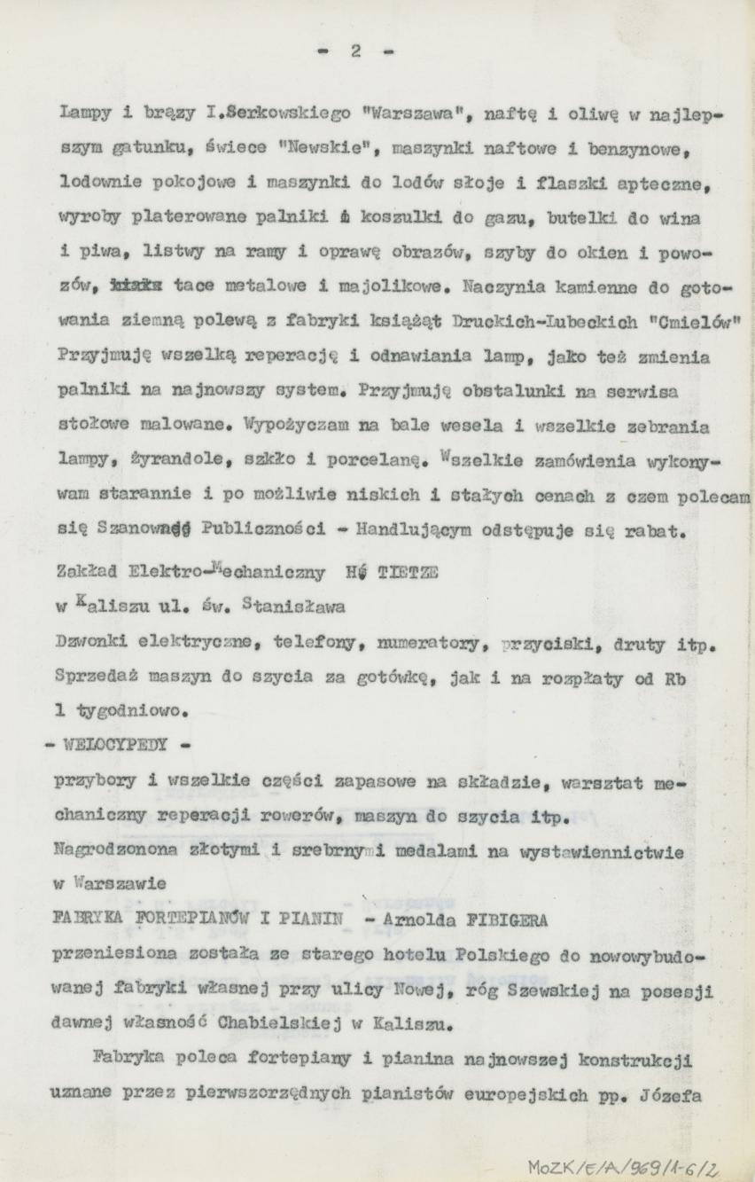 Ogłoszenia kaliskie