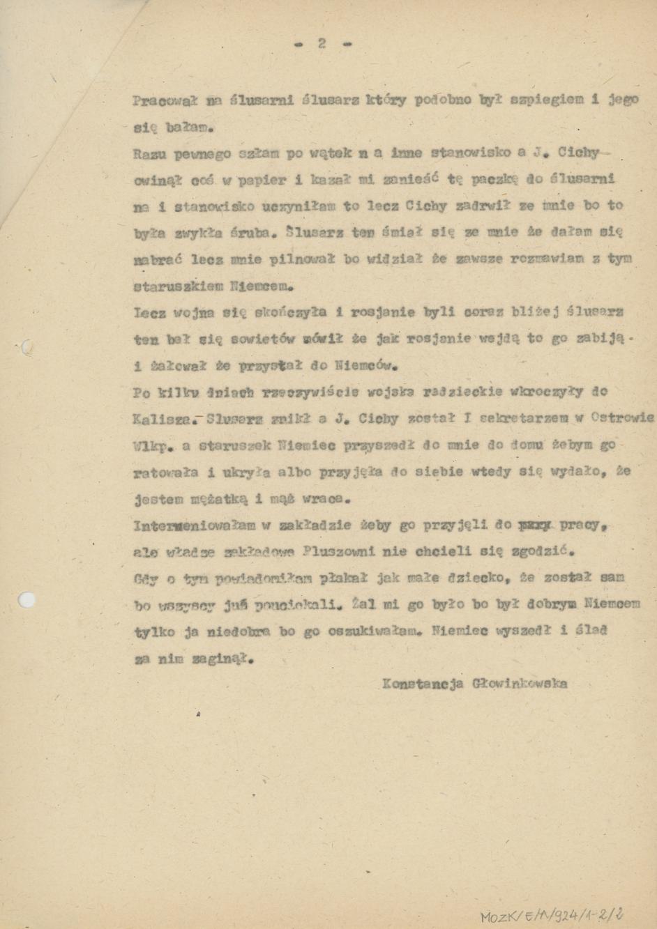 Wspomnienia z lat okupacji